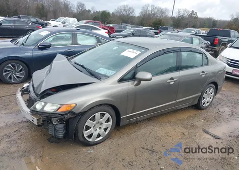 2008 Honda Civic Lx from USA, damaged, VIN 2HGFA16528H334927